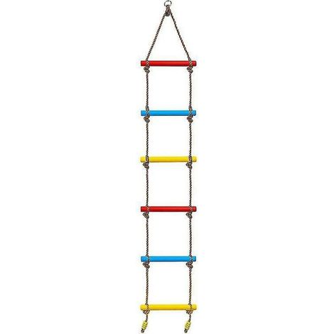 Échelle avec mousquetons, échelle de corde pour enfants, échelle d'arbre, balançoire à grimper, échelle de corde à bascule Scrollsqy (1/4)