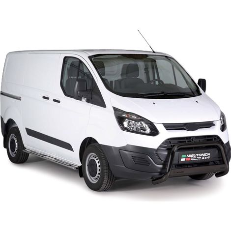 Pare-buffle Avant pour Ford Transit Custom L1 - L2 2012-2017 63 mm Acier Noir (1/5)