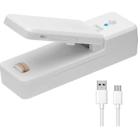 Mini scelleuse de sacs 2 en 1, scelleuse thermique portable rechargeable sous vide (1/5)