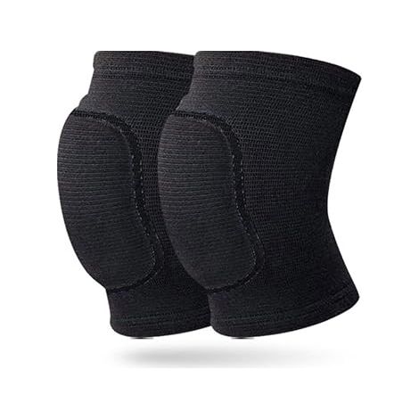 Lntyq Lot de 2 genouillères de danse, ensemble de genouillères de sport, genouillères élastiques unisexes, genouillères de danse pour enfants et adultes pour la danse, le football, le jogging, le yoga