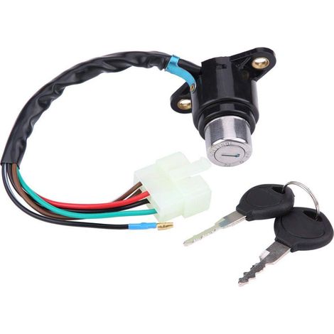 Clé de contact, serrure de commutateur de clé de moto avec clé déverrouillée pour CB/CM 400/450 contacteur à clé