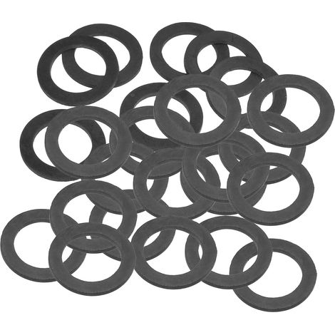 Joint Plat En Caoutchouc, 24 Pièces 31mm DI 45mm DE 3.5mm Épais Joint D'étanchéité Espaceur Pour Robinet Tuyau Raccordement Boulon, Noir (1/5)