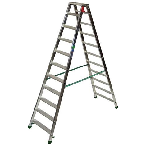 Scaletta 2x13 gradini doppia - altezza massima di lavoro 4,47m - D12