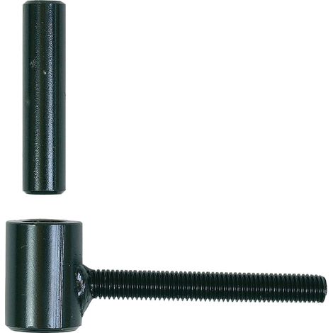 40 Gonds de volet Standard D. 10 x 130 mm - Clav. D. 16 x 60 mm - Simple volet - Noir