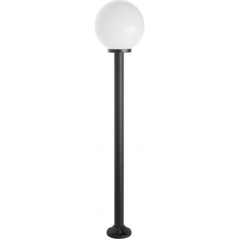 Lampione giardino 180cm sfera 30cm E27 nero IP43 SU-MA