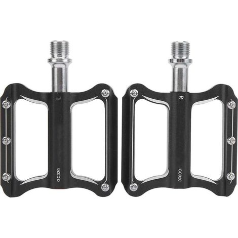 GUB GC020 Lot de 2 pédales VTT en alliage d'aluminium DU roulement, pédales plates plateforme pour vélo (1/5)