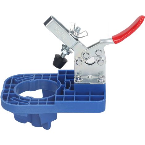 Scharnieröffnungs-Locator 35 mm, Kunststoff-Aluminium-Legierung, präziser Türöffner für Holzbearbeitung, blau (1/5)