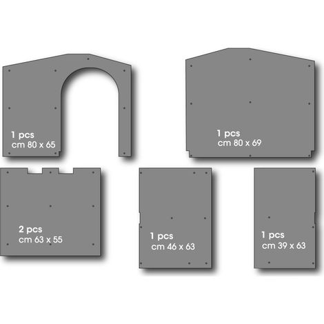 Kit isolant pour niches en plastique "Bungalow" - Noir - Taille L - Livraison gratuite (1/5)