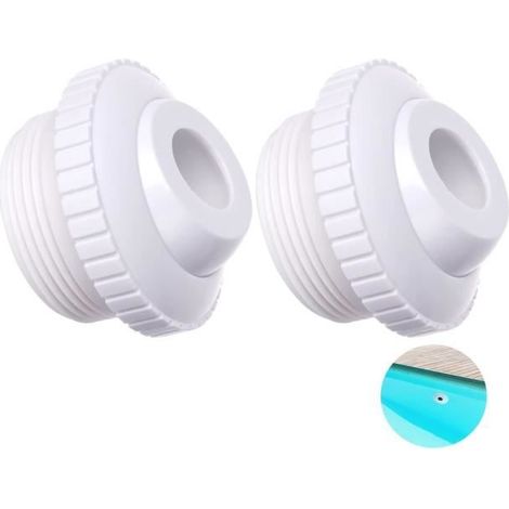 Pool-Jet-Busse - SH - 2-teilig - Einstellbarer ABS - Weiß