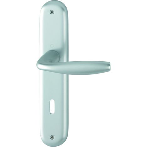 HOPPE® Drückergarnitur mit Langschild New York 1810/273P, Aluminium, 3272909 (1/4)