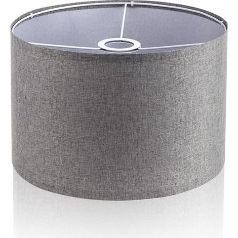 CCYKXAAbat-Jour Lin Naturel Ø30cm pour Lampe Sur Pied et Lampe de Table, Compatible E27/E26, Diffusion Lumière Douce, Montage DIY Facile, Salon Chambre (1/5)