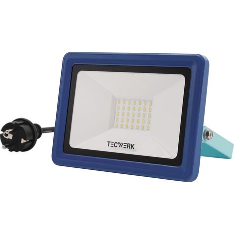 Foco LED 30W 2200lm 2m H05RN-F 3x1mm² IP65 TECWERK (1/5)