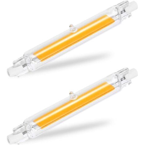 Ampoule LED R7S 118mm 20W équivalent à Ampoule Halogène 200W,Tube R7S LED Lumière Blanc Chaud 3000K,2000LM avec Large Angle de Faisceau 360°Dimmable,Pas de Scintillement,Lot de 2 (1/5)
