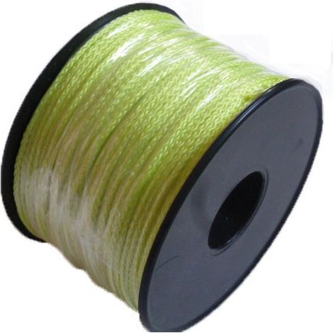 Drisse polypropylène fluo anti-UV - 1.5 mm - vert fluo - bobine de 100 m - CORDERIES TOURNONAISES