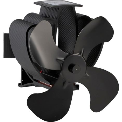 Ventilateur de cheminée magnétique, ventilateur de poêle sans électricité, conduit de cheminée silencieux (1/5)