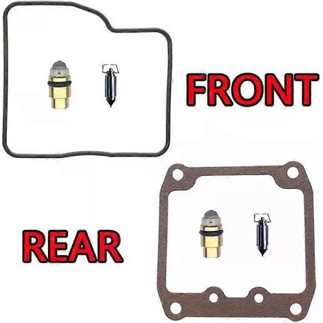 Kit de réparation de carburateur avant et arrière pour Suzuki INTRUDER 400 VS400 (pièces à membrane et flotteur). Joint d'étanchéité (1/4)