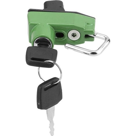 Coffre-fort antivol en alliage d'aluminium pour casque, crochet de montage modifié pour KAWASAKI Z125 2016+, vert (1/5)