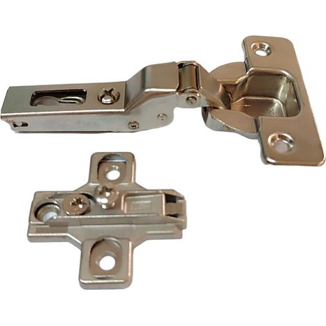 Cerniera salice per ante collo 9 media 110° c2a6g99 foro legno 35 mm con basetta dimensione disponibile: collo 9 - media (1/3)