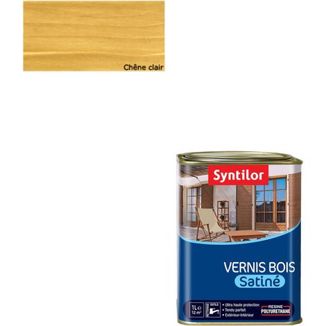 Vernis Bois Chêne Clair Satiné 1L