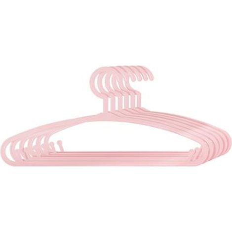 Lot de 6 Cintres pour Enfant Basique 28cm Rose