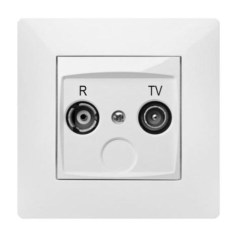 FPLUS toma tv emp. serie habitat (ref.9135) , Serie HABITAT 15 de mecanismos de empotrar económica con diseño moderno y presentación muy atractiva.
Toma de R-Televisión color blanc