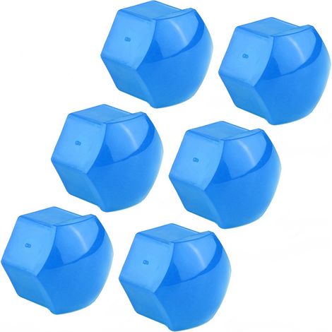 20pcs Écrous de roue 21mm Protection Antivol Capuchon Bleu pour Auto Hub Vis (1/5)