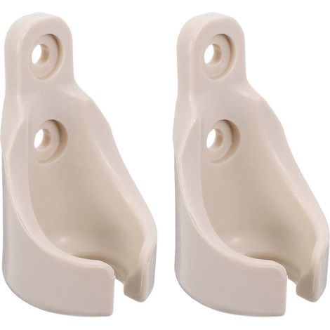 Staffe per tende a rullo in plastica beige per la sostituzione di tende parasole, 2 pezzi, per interni ed esterni (1/5)