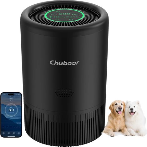 Purificador de aire, filtro HEPA H13 original, funcionamiento ultrasilencioso, negro-WiFi, 2,5 kg-a (1/2)