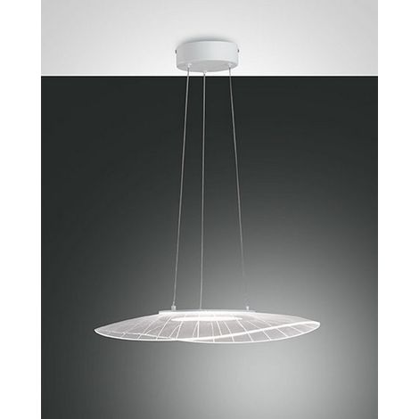 Suspension Vela, Lampe Led Blanche 24 W 3000 K À Intensité Variable, En Métal Et Méthacrylate, Design Moderne Pour Un Éclairage Intérieur Élégant. (1/2)
