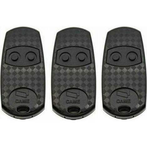 Pack de 3 télécommandes CAME TOP432EV 433,92 MHz – 2 boutons – Compatible avec récepteurs CAME – Dimensions 68 x 12 x 32 mm (1/3)