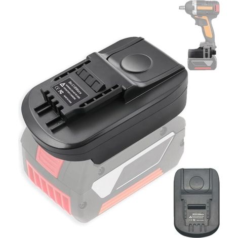 Ulisem BOS18WORX Akku-Adapter für Worx 4-poliges 20-V-Werkzeug – Akku-Adapter für Bosch Professional 18 V (1/4)