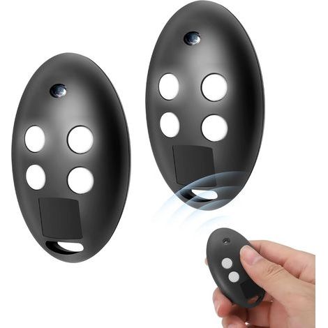 433.92 MHz Gate Remote Control, Compatible with MITTO 2/4, MITTO 2A/4A, MITTO B RCB 02/04, KLEIO B RCA 02/04, TRC1 / TRC2 / TRC3, Pack of 2 (1/5)