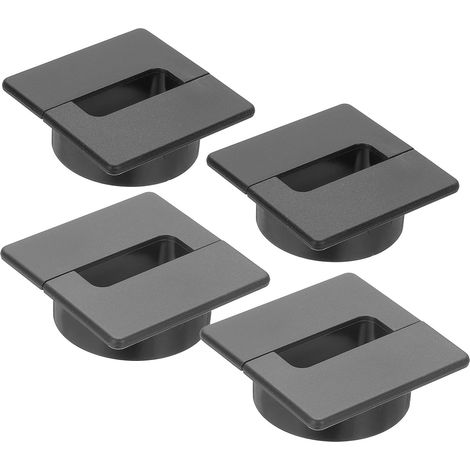 2.4 Inch Passe-Câble De Bureau, 4Pcs Cache-Trou De Câble Gestion Des Fils Couverture De Trou De Câble Organisateur De Cordons Pour Bureau Maison Table Plan De Travail, Noir Gris (1/5)