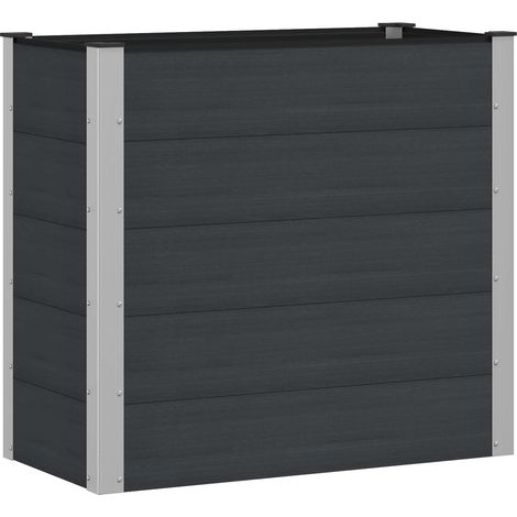 Maison Exclusive - Jardinière surélevée Noir 100 x 50 x 91 cm (1/5)