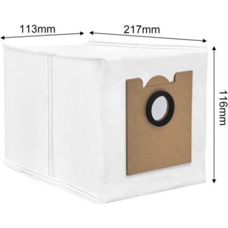 10pcs sacs à poussière – pour Lefant M2 Pro/M2S Pro/M2 Plus Pro (3,5 L) – avec filtre 5 couches – pour robot aspirateur (1/4)