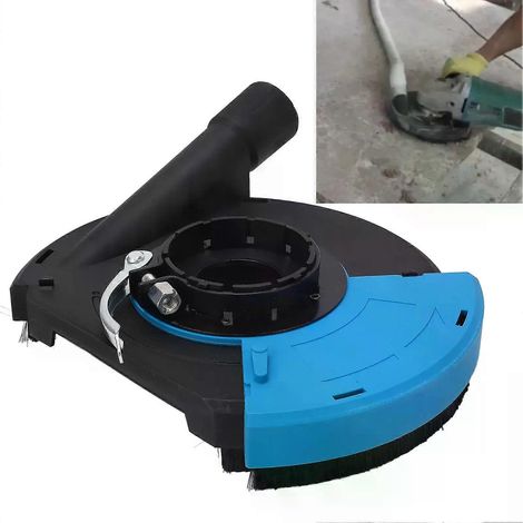 Staubabsaugung für Winkelschleifer 7 Zoll Universal-Flächenschleifer Staubabsaugung 180 mm Blau Schwarz (1/4)