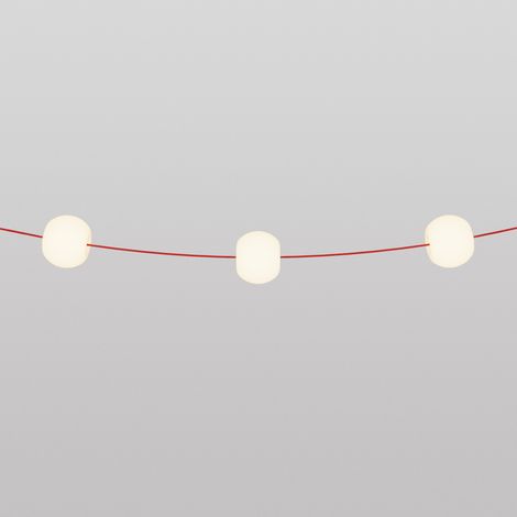 Creative Cables - Guirlande lumineuse extérieure Marina3 Cherry à 3 lumières, IP67 Étoile de mer rouge (1/5)