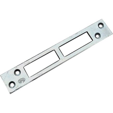 CONTROPIASTRA PER SERRATURE A BAIONETTA tipo 2 asola doppia - mm 150 x 25 x 3
