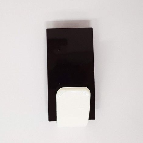 Trade Shop - SET 2PZ. GANCIO ADESIVO 2.5KG 8x4.5x3CM PLASTIC GUARDAROBA ANWENDUNGSBEREICH -