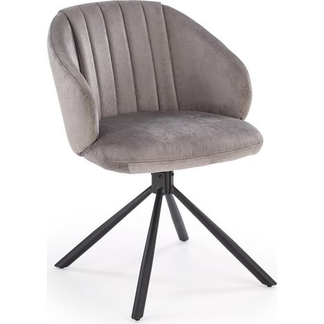 Silla Houston 1871, Gris, 80x57x60cm, Tapiz, Metálico (1/5)