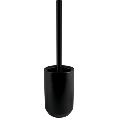 Brosse Wc avec support Céramique JARO Noir Spirella (1/2)