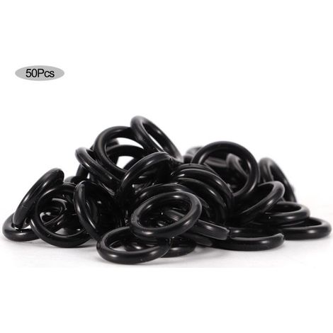 Beyamis Lotto di 50 o-ring in PVC 18mm – sigillato raccordi irrigazione e tubazioni, 2.35 mm (1/5)