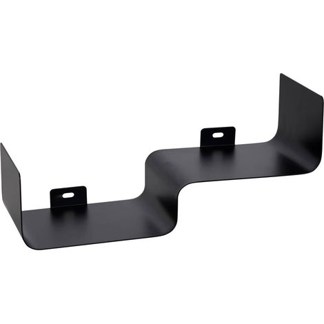 Étagère Murale 2 Niveaux en Métal "Emilio" 31cm Noir