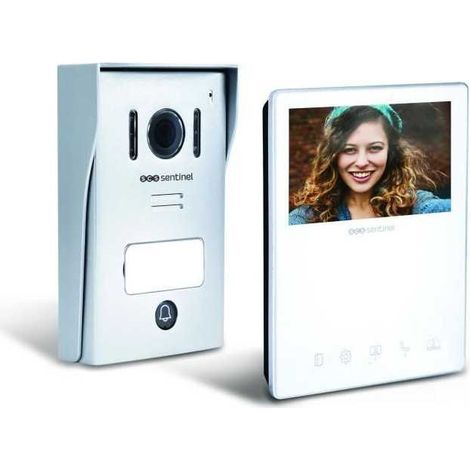 Wired video intercom. white - VisioKit 4.3 - SCS SENTINEL - 3-year warranty
