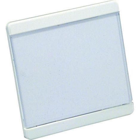Porte-étiquettes 846.01 polyamide fixation par pastilles autocollantes blanc 19 RAL 9016 - NORMBAU