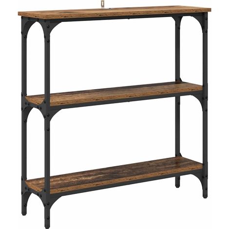 Table Console Table D'entrée Console Meuble - Bois ancien 75 x 22,5 x 75 cm Bois d'ingénierie fr18727 (1/5)
