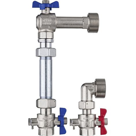 Kermi WMZ-Einbauset 1'' AG x 1'' IG Vertikal, SFVZWMV1002 (1/2)