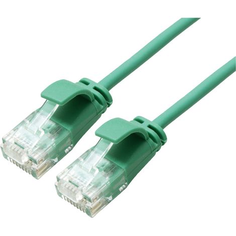 Roline 21.15.3935 RJ45 Patchkabel CAT 6a U/UTP 2.00 m Grün  1 St.