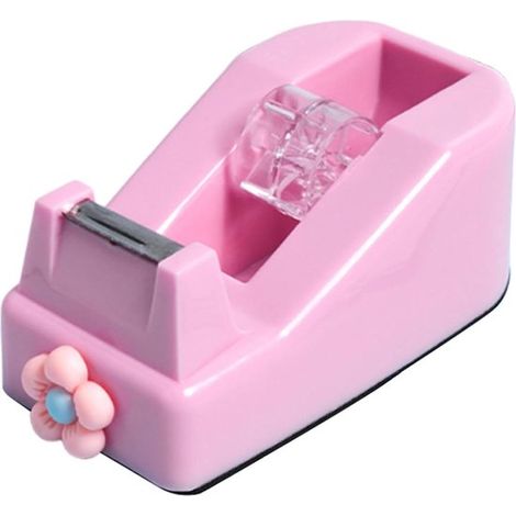 Dispensador de cinta de escritorio, Soporte para cinta con corte, Embalaje eficiente, Diseño floral decorativo, Diseño compacto, No especificado (1/5)