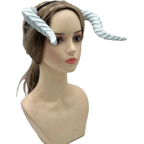 Serre-tête à cornes de diable gothiques, imitation de fausses cornes de taureau, accessoire de coiffure pour Halloween, cosplay et carnaval. (1/5)